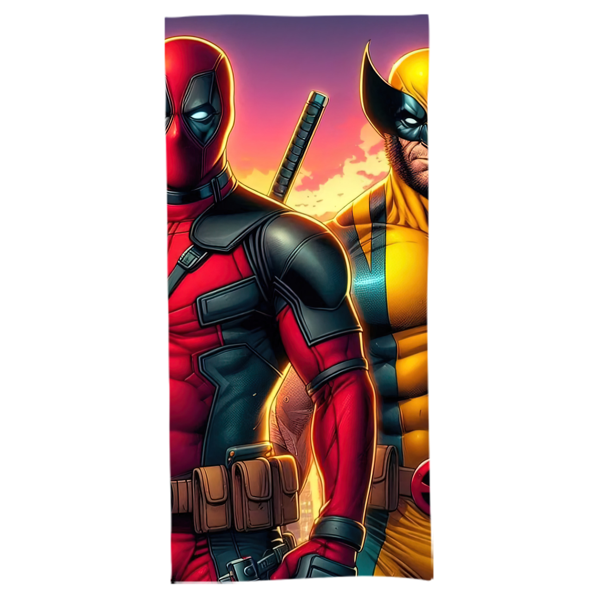 （画像用） Deadpool デッドプール 大判バスタオル 70×140cm 吸水速乾 柔らかい肌触り