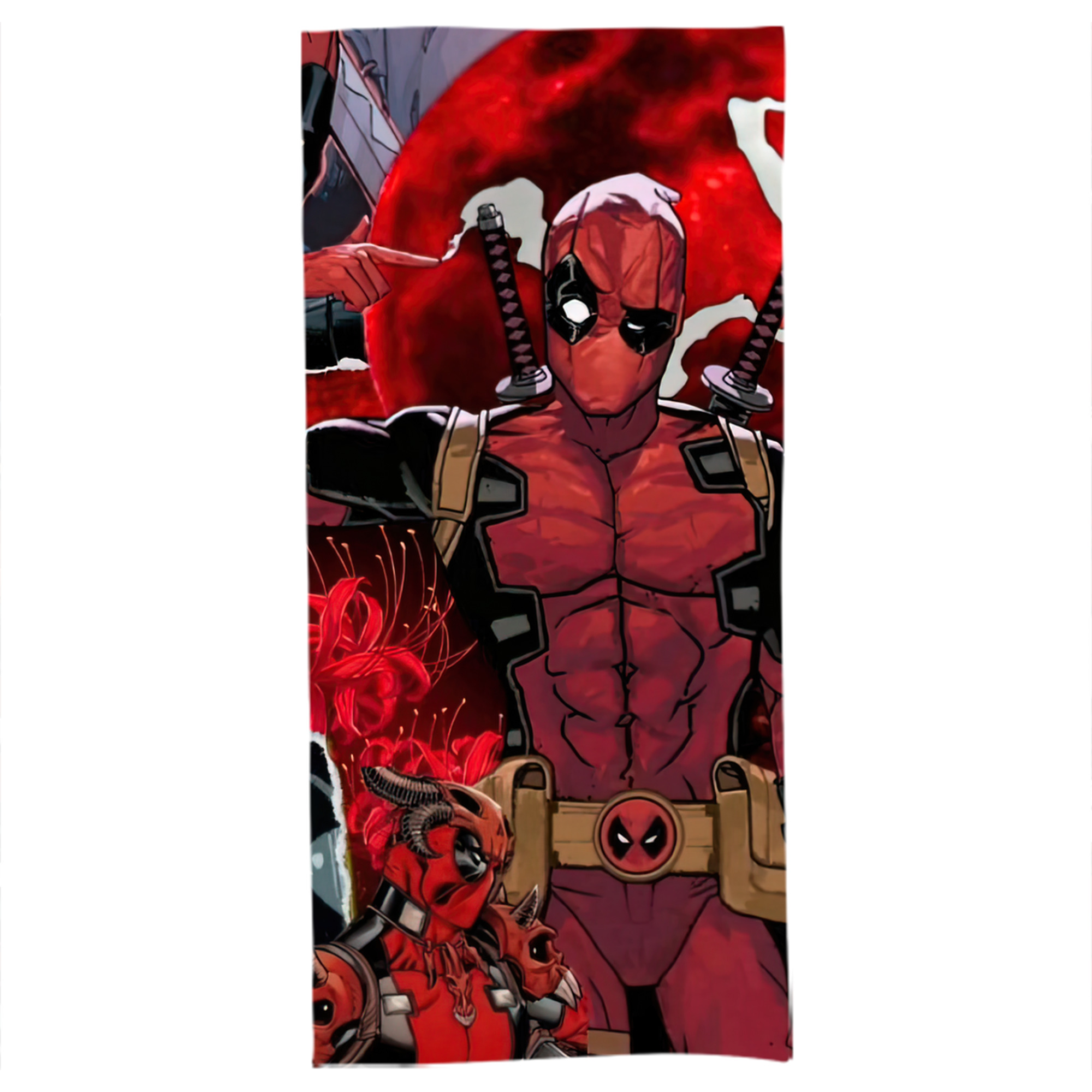 （画像用） Deadpool デッドプール 大判バスタオル 70×140cm 吸水速乾 柔らかい肌触り