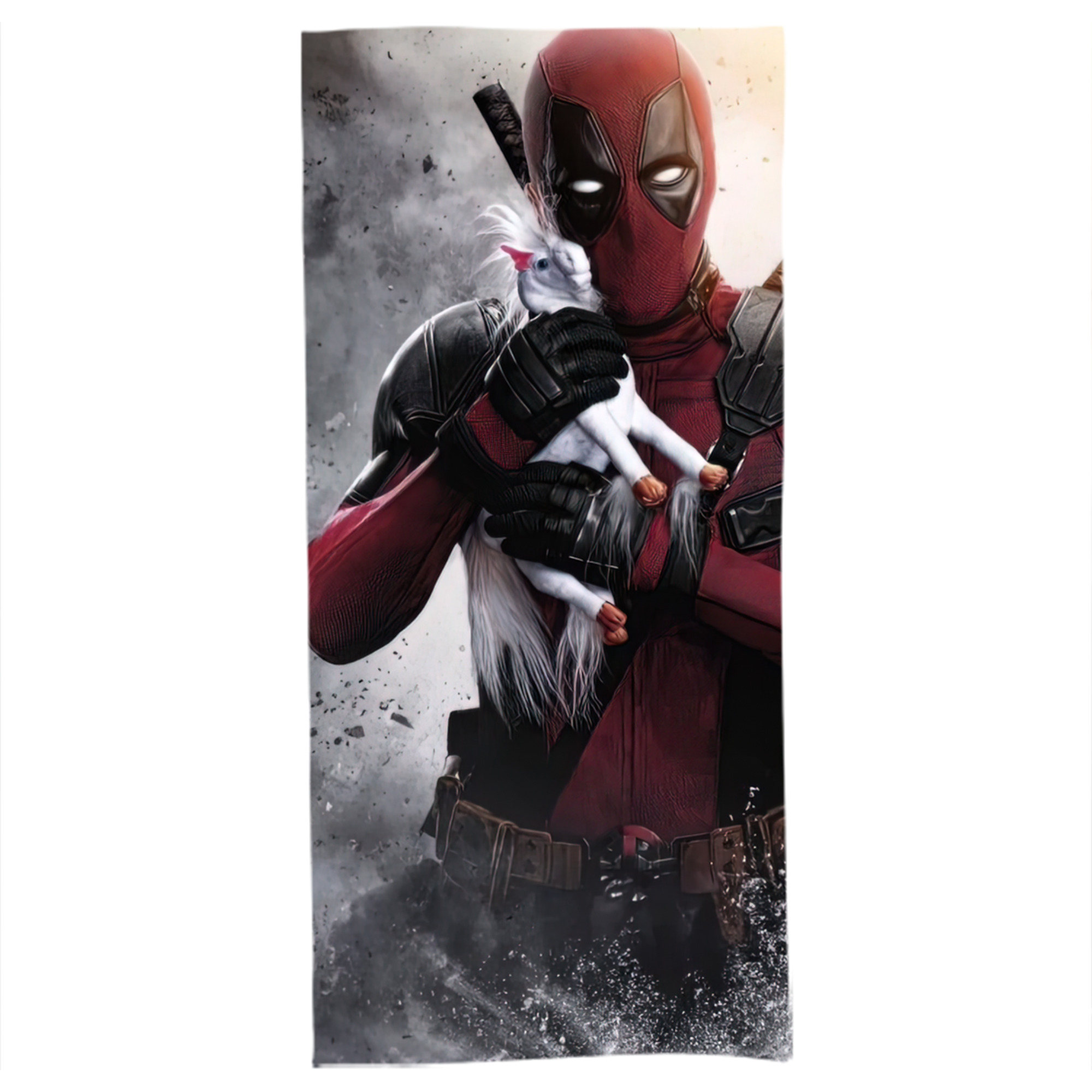 （画像用） Deadpool デッドプール 大判バスタオル 70×140cm 吸水速乾 柔らかい肌触り