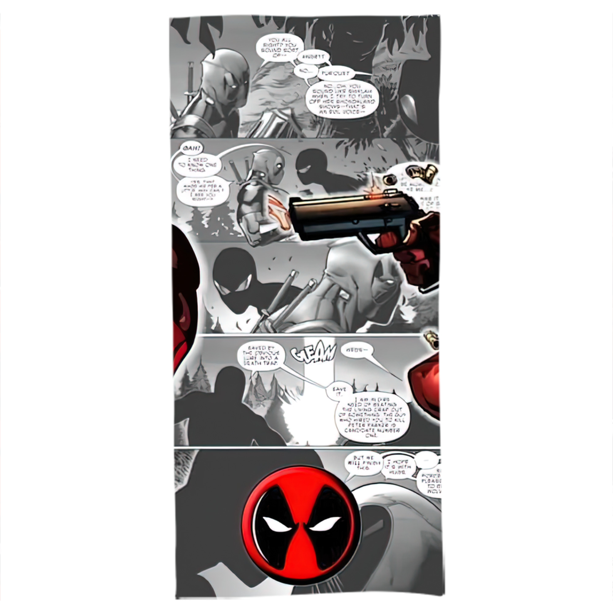 （画像用） Deadpool デッドプール 大判バスタオル 70×140cm 吸水速乾 柔らかい肌触り
