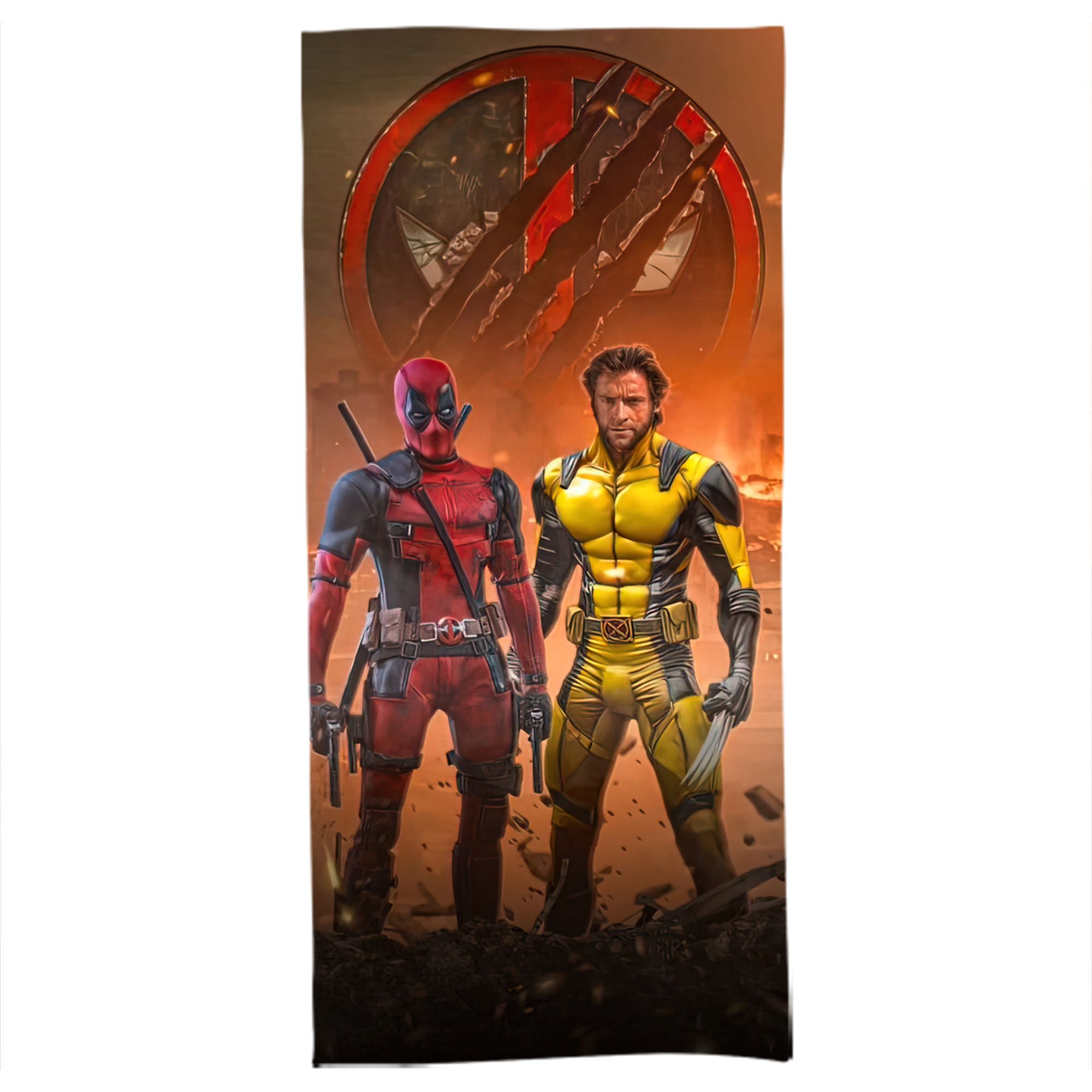 （画像用） Deadpool デッドプール 大判バスタオル 70×140cm 吸水速乾 柔らかい肌触り