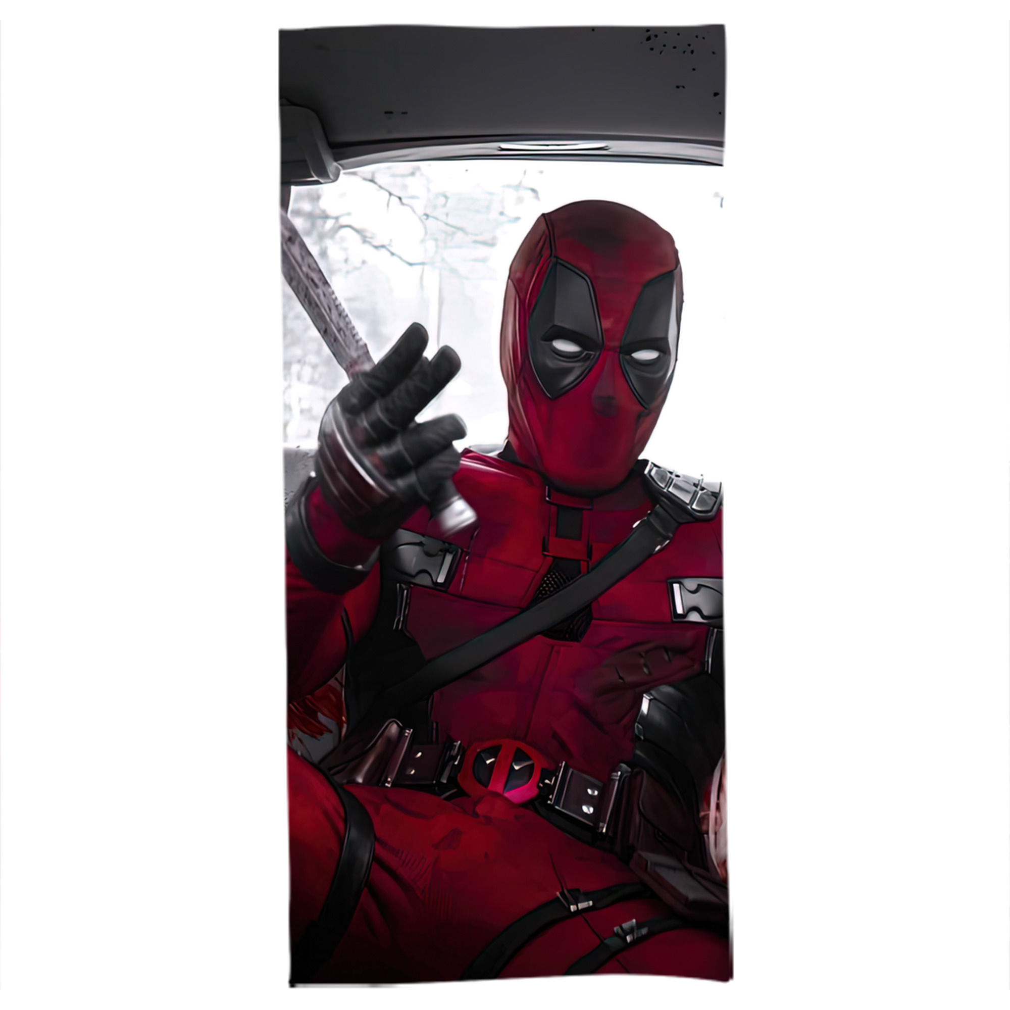 （画像用） Deadpool デッドプール 大判バスタオル 70×140cm 吸水速乾 柔らかい肌触り