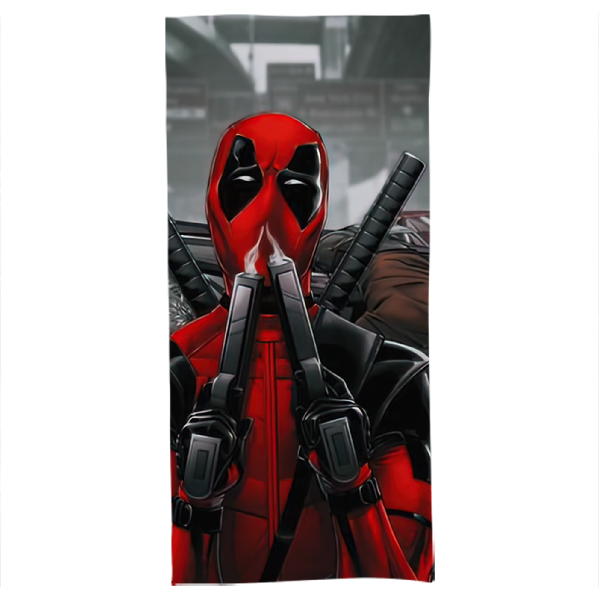 （画像用） Deadpool デッドプール 大判バスタオル 70×140cm 吸水速乾 柔らかい肌触り