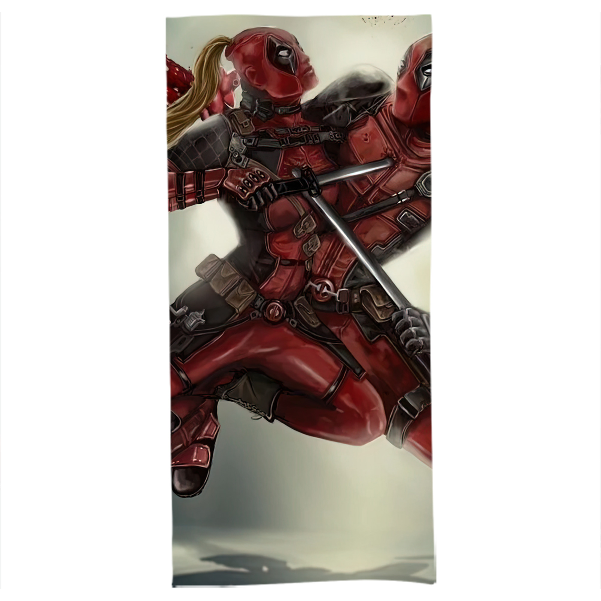 （画像用） Deadpool デッドプール 大判バスタオル 70×140cm 吸水速乾 柔らかい肌触り