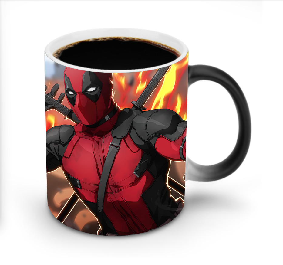 （画像用） Deadpool デッドプール 温度変色マグカップ
