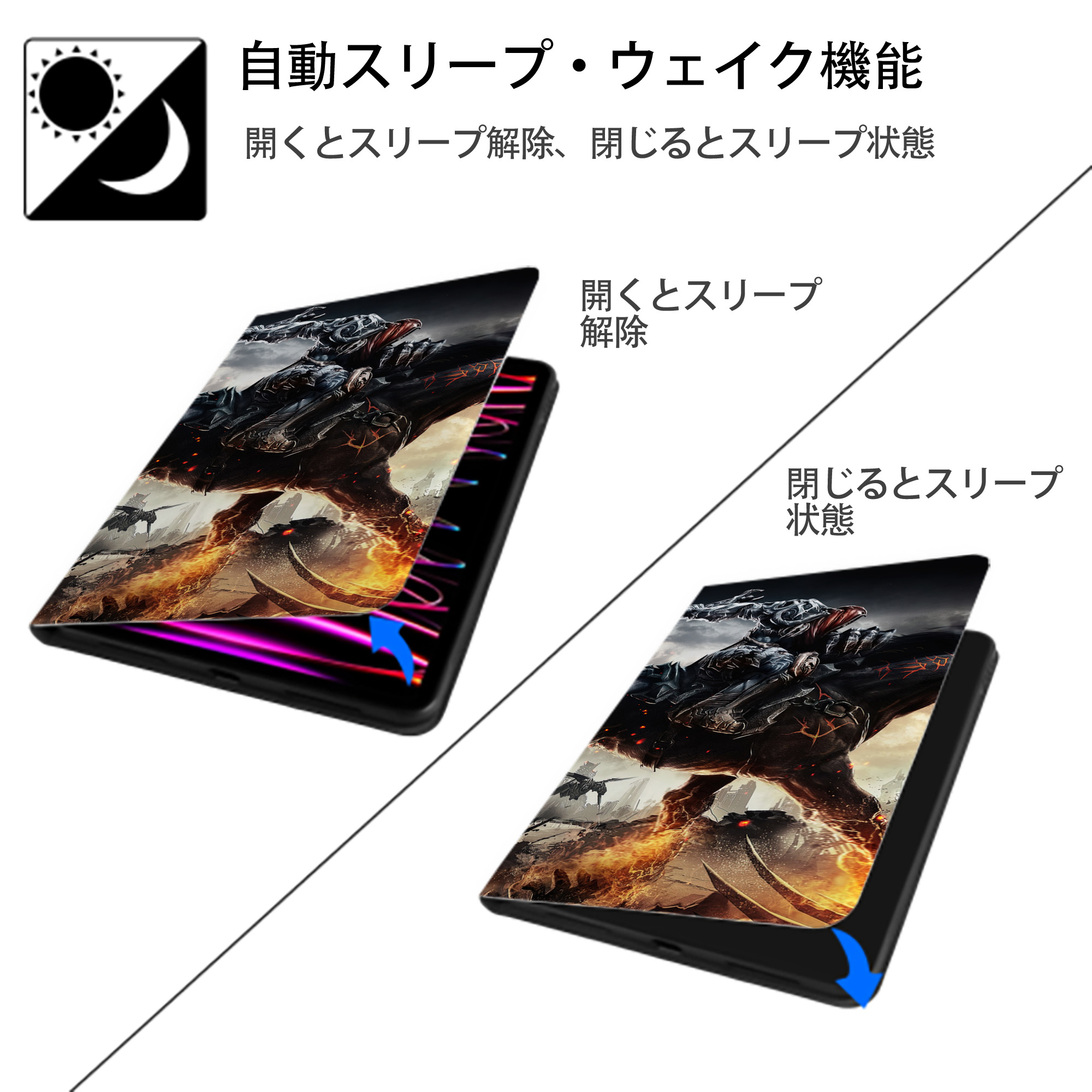 Deadpool デッドプール IPad ケース ブック型 PUレザー TPU 耐衝撃 軽量 薄型 ペン収納なし 全面保護 IPad 各モデル対応