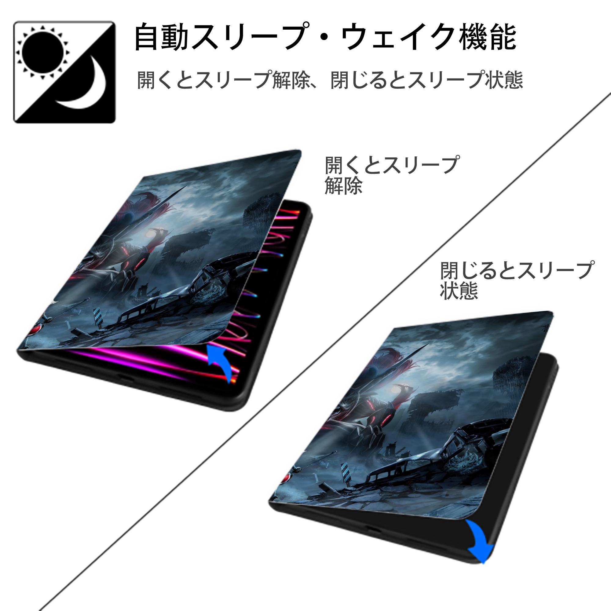 Deadpool デッドプール IPad ケース ブック型 PUレザー TPU 耐衝撃 軽量 薄型 ペン収納なし 全面保護 IPad 各モデル対応