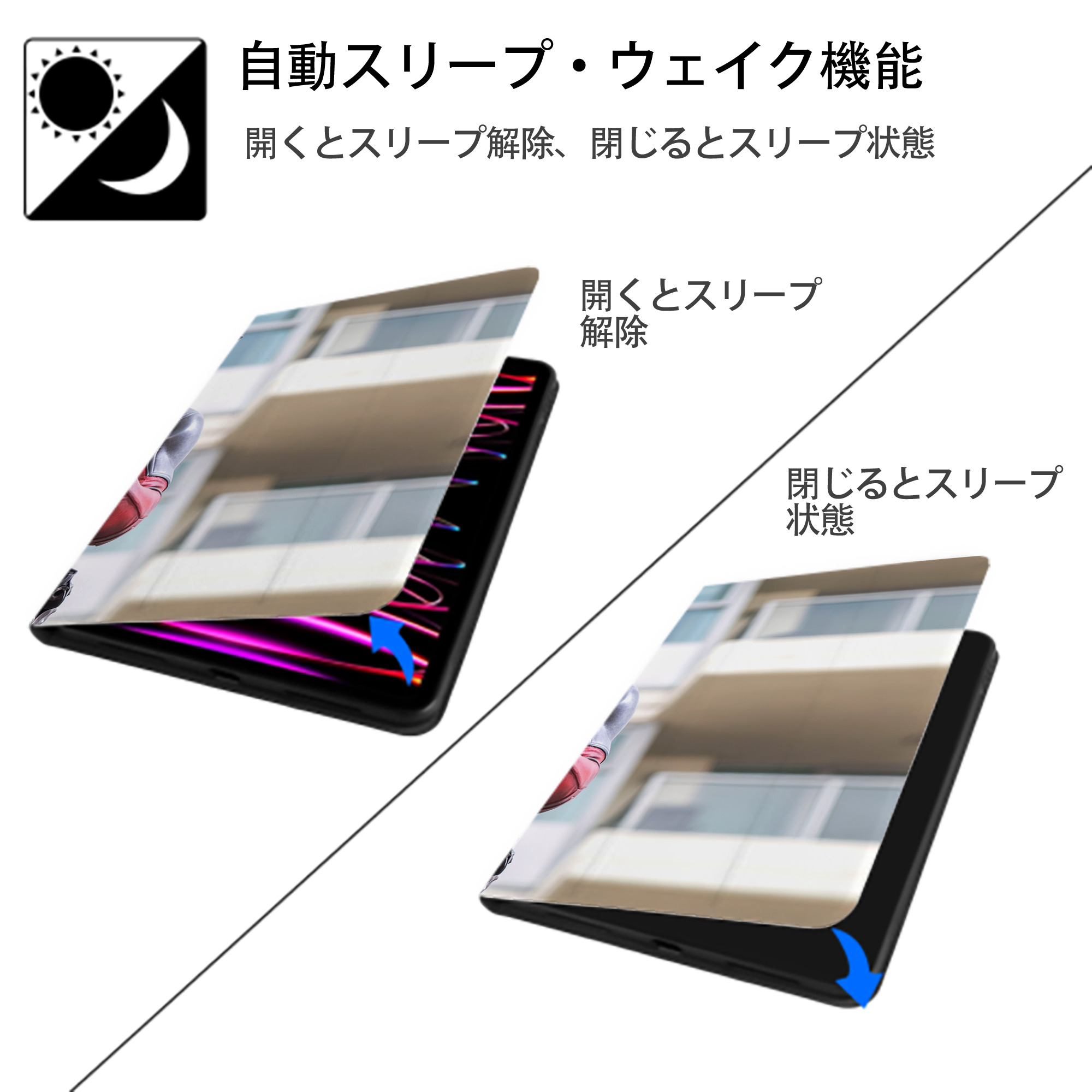 Deadpool デッドプール IPad ケース ブック型 PUレザー TPU 耐衝撃 軽量 薄型 ペン収納なし 全面保護 IPad 各モデル対応