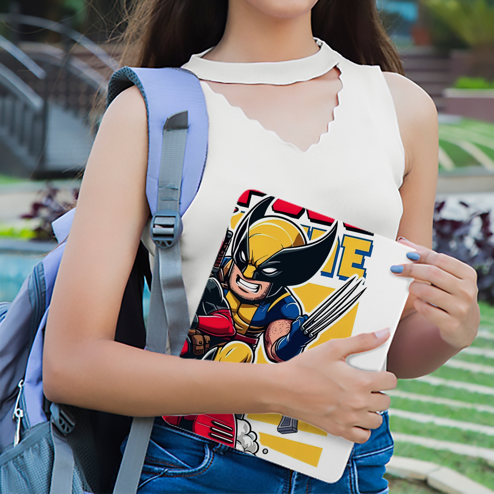Deadpool デッドプール IPad ケース ブック型 PUレザー TPU 耐衝撃 軽量 薄型 ペン収納なし 全面保護 IPad 各モデル対応