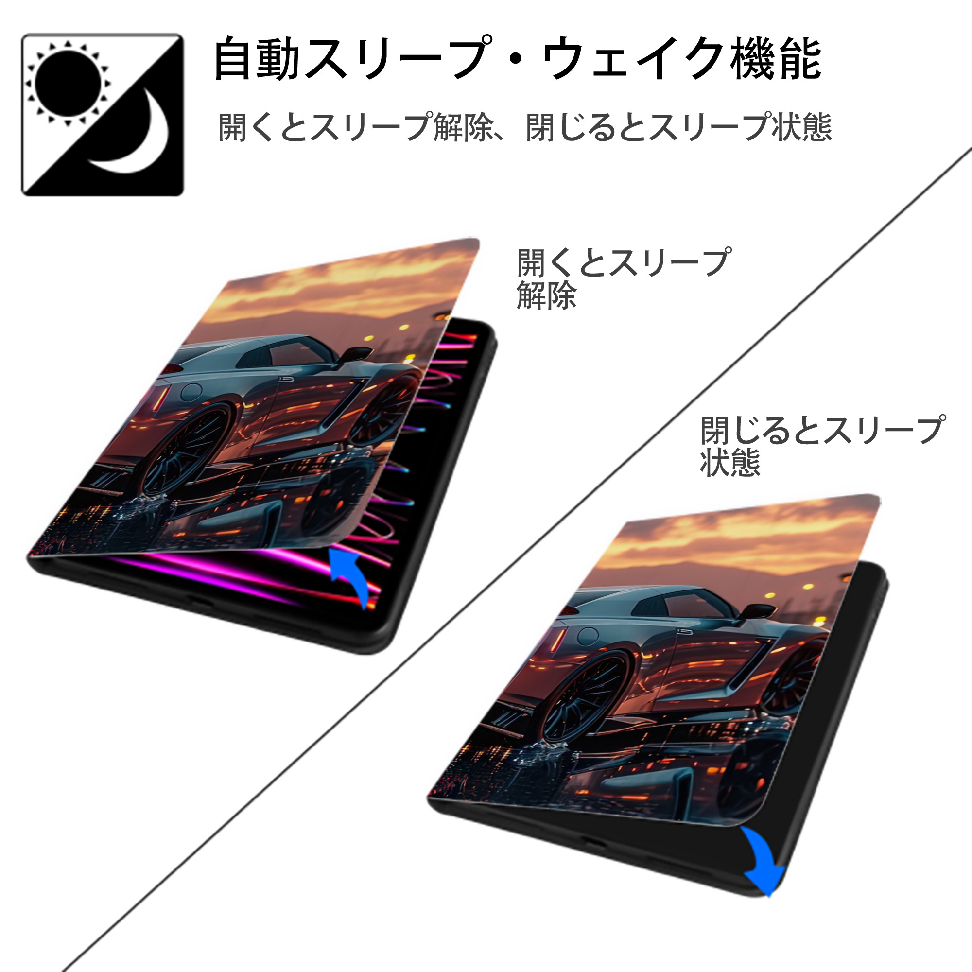 Deadpool デッドプール IPad ケース ブック型 PUレザー TPU 耐衝撃 軽量 薄型 ペン収納なし 全面保護 IPad 各モデル対応