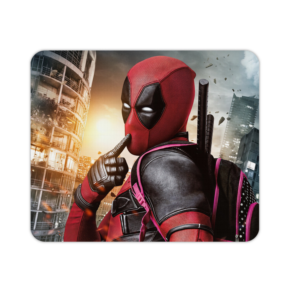 （画像用） Deadpool デッドプール マウスパッド ステッチ加工 ラバー素材 防水 滑り止め 超薄型 ゲーミング/オフィス対応