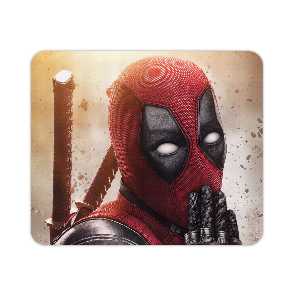 （画像用） Deadpool デッドプール マウスパッド ステッチ加工 ラバー素材 防水 滑り止め 超薄型 ゲーミング/オフィス対応