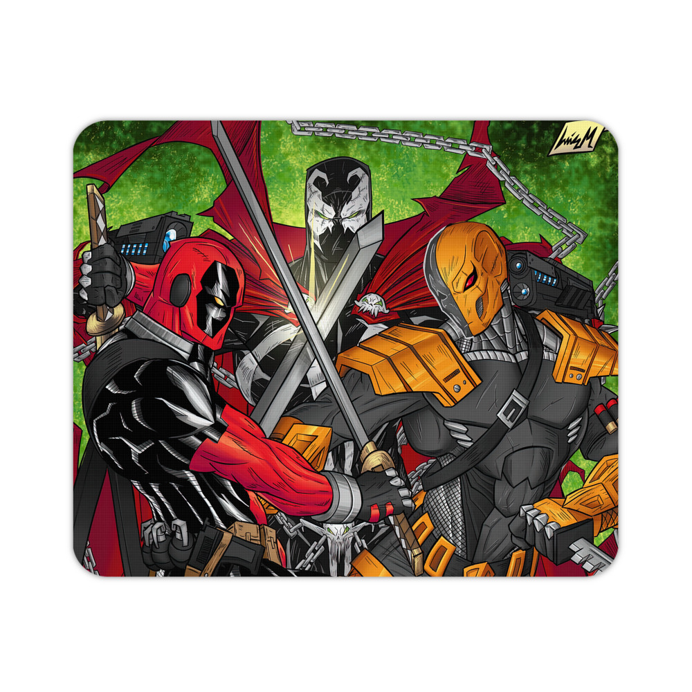 （画像用） Deadpool デッドプール マウスパッド ステッチ加工 ラバー素材 防水 滑り止め 超薄型 ゲーミング/オフィス対応