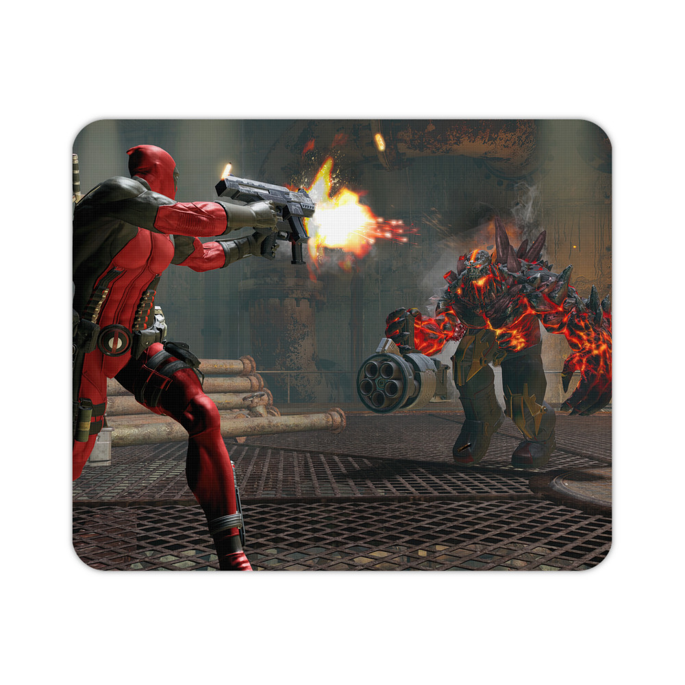 （画像用） Deadpool デッドプール マウスパッド ステッチ加工 ラバー素材 防水 滑り止め 超薄型 ゲーミング/オフィス対応