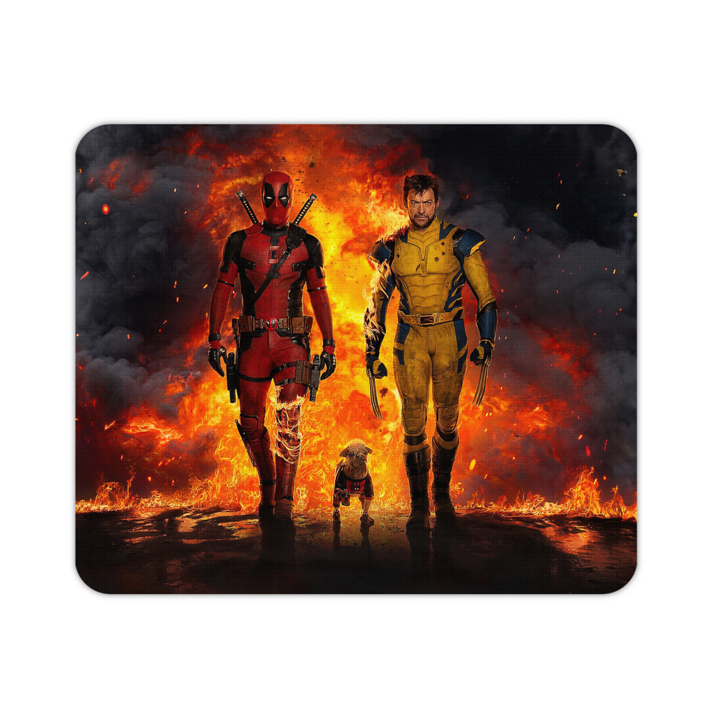 （画像用） Deadpool デッドプール マウスパッド ステッチ加工 ラバー素材 防水 滑り止め 超薄型 ゲーミング/オフィス対応
