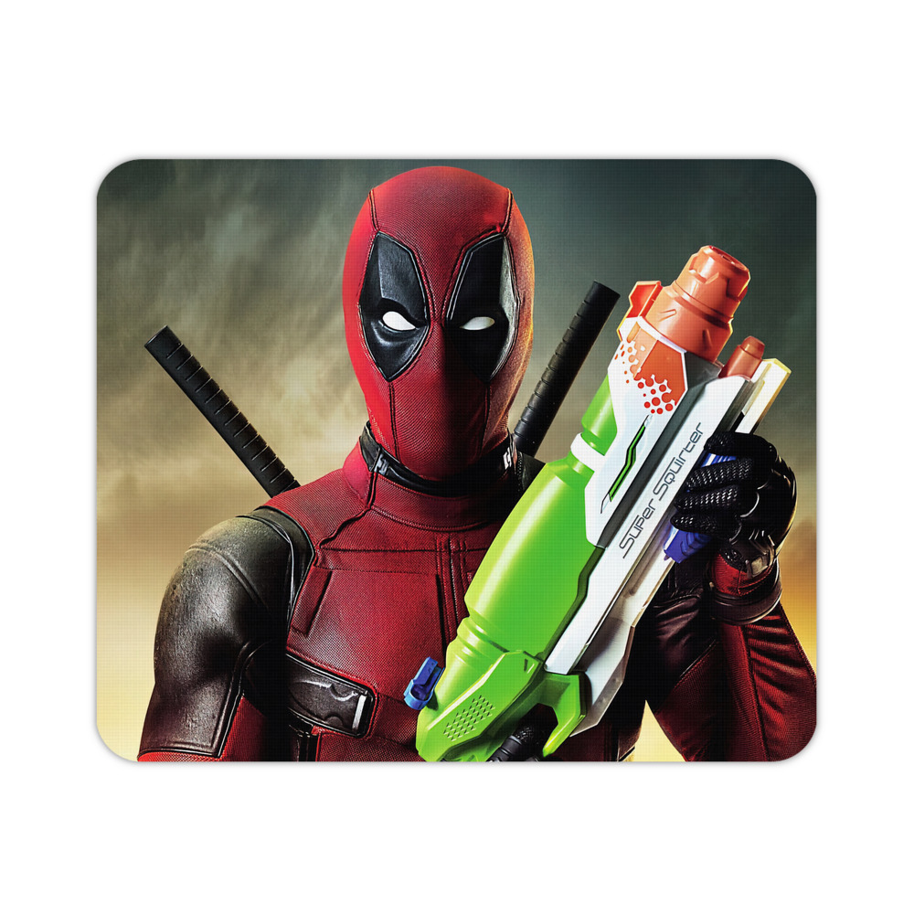 （画像用） Deadpool デッドプール マウスパッド ステッチ加工 ラバー素材 防水 滑り止め 超薄型 ゲーミング/オフィス対応