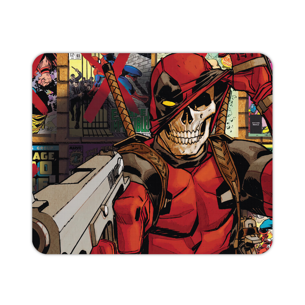 （画像用） Deadpool デッドプール マウスパッド ステッチ加工 ラバー素材 防水 滑り止め 超薄型 ゲーミング/オフィス対応