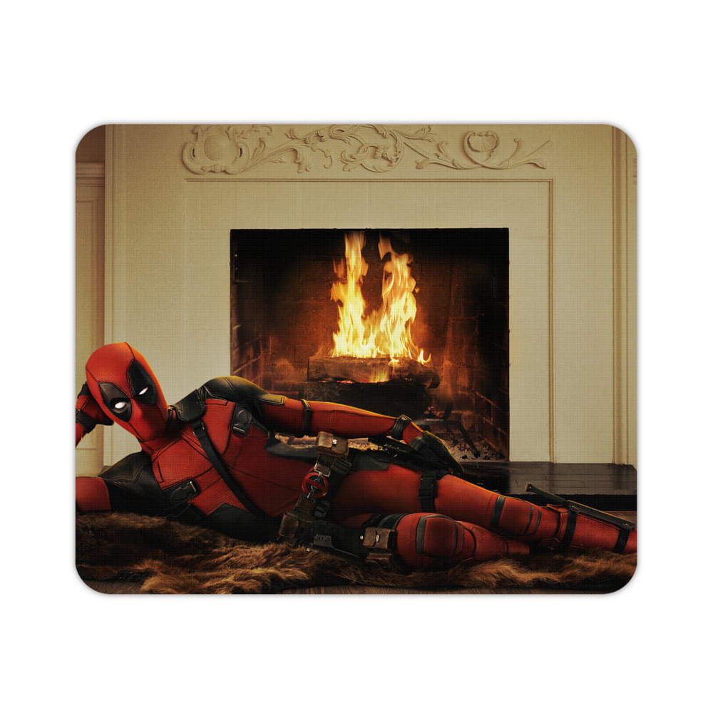 （画像用） Deadpool デッドプール マウスパッド ステッチ加工 ラバー素材 防水 滑り止め 超薄型 ゲーミング/オフィス対応