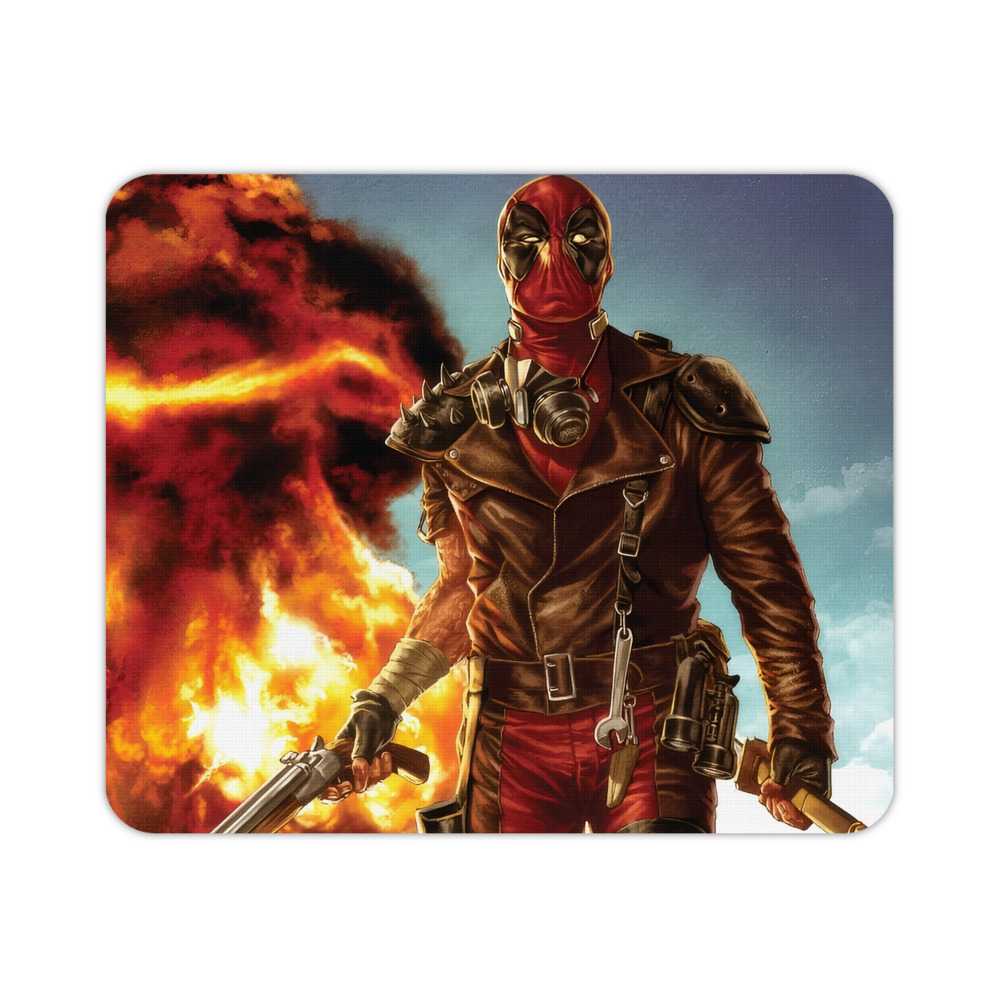 （画像用） Deadpool デッドプール マウスパッド ステッチ加工 ラバー素材 防水 滑り止め 超薄型 ゲーミング/オフィス対応