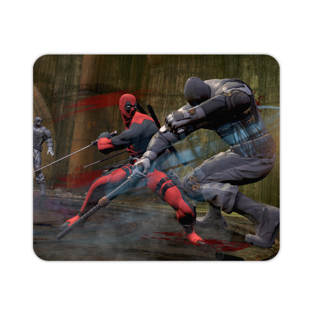 （画像用） Deadpool デッドプール マウスパッド ステッチ加工 ラバー素材 防水 滑り止め 超薄型 ゲーミング/オフィス対応