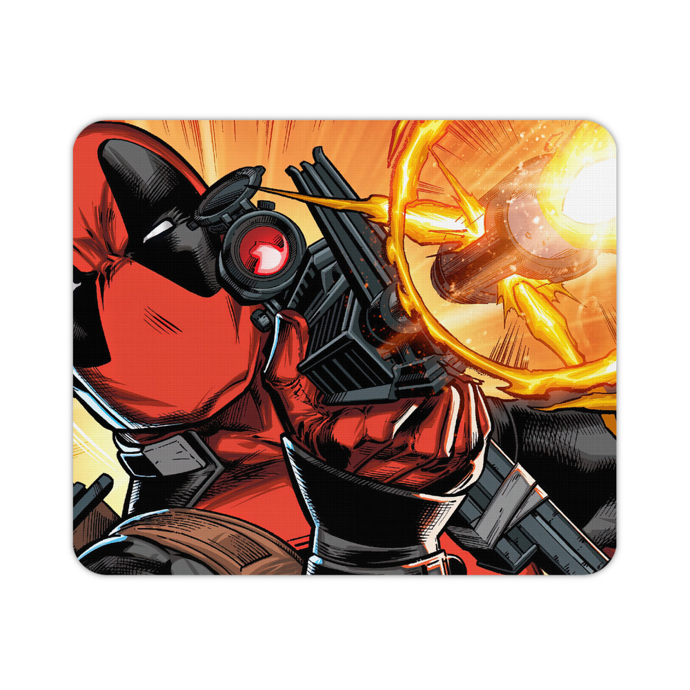 （画像用） Deadpool デッドプール マウスパッド ステッチ加工 ラバー素材 防水 滑り止め 超薄型 ゲーミング/オフィス対応