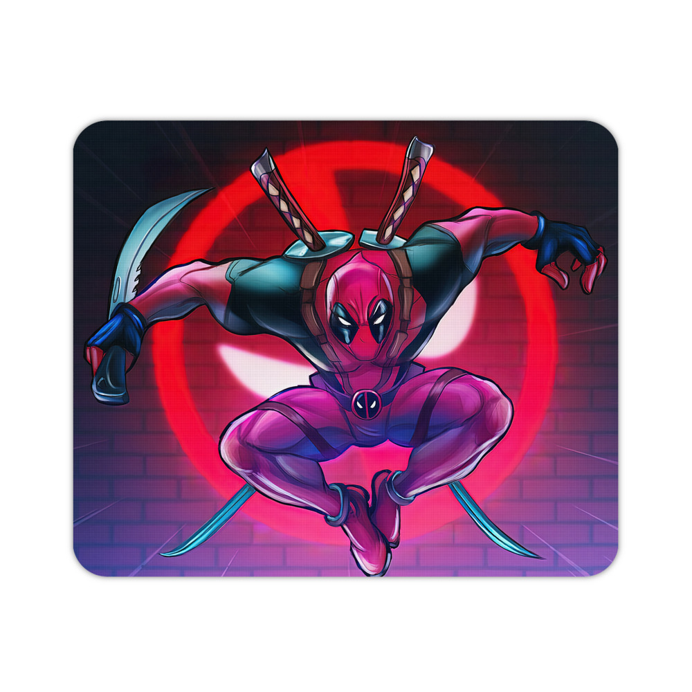 （画像用） Deadpool デッドプール マウスパッド ステッチ加工 ラバー素材 防水 滑り止め 超薄型 ゲーミング/オフィス対応
