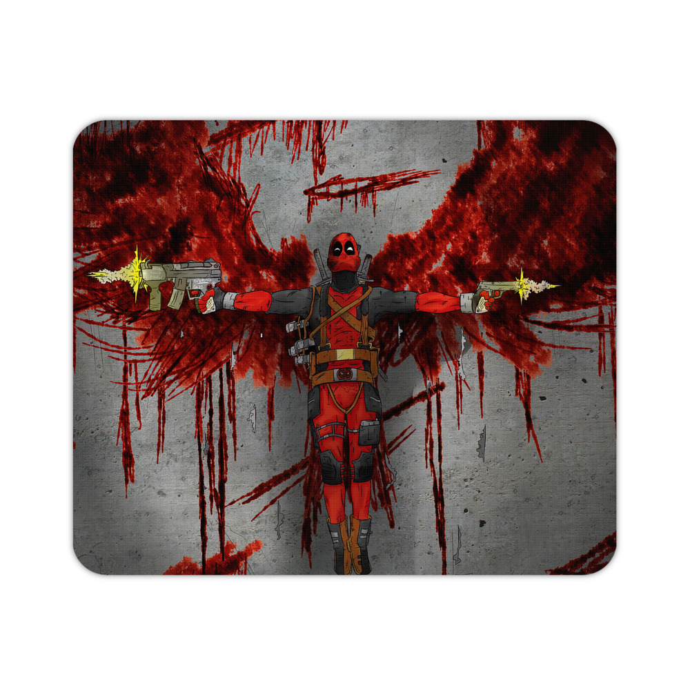 （画像用） Deadpool デッドプール マウスパッド ステッチ加工 ラバー素材 防水 滑り止め 超薄型 ゲーミング/オフィス対応