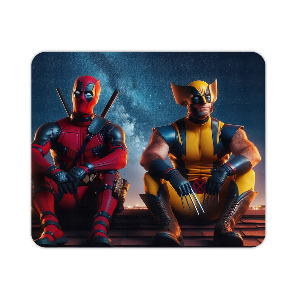 （画像用） Deadpool デッドプール マウスパッド ステッチ加工 ラバー素材 防水 滑り止め 超薄型 ゲーミング/オフィス対応