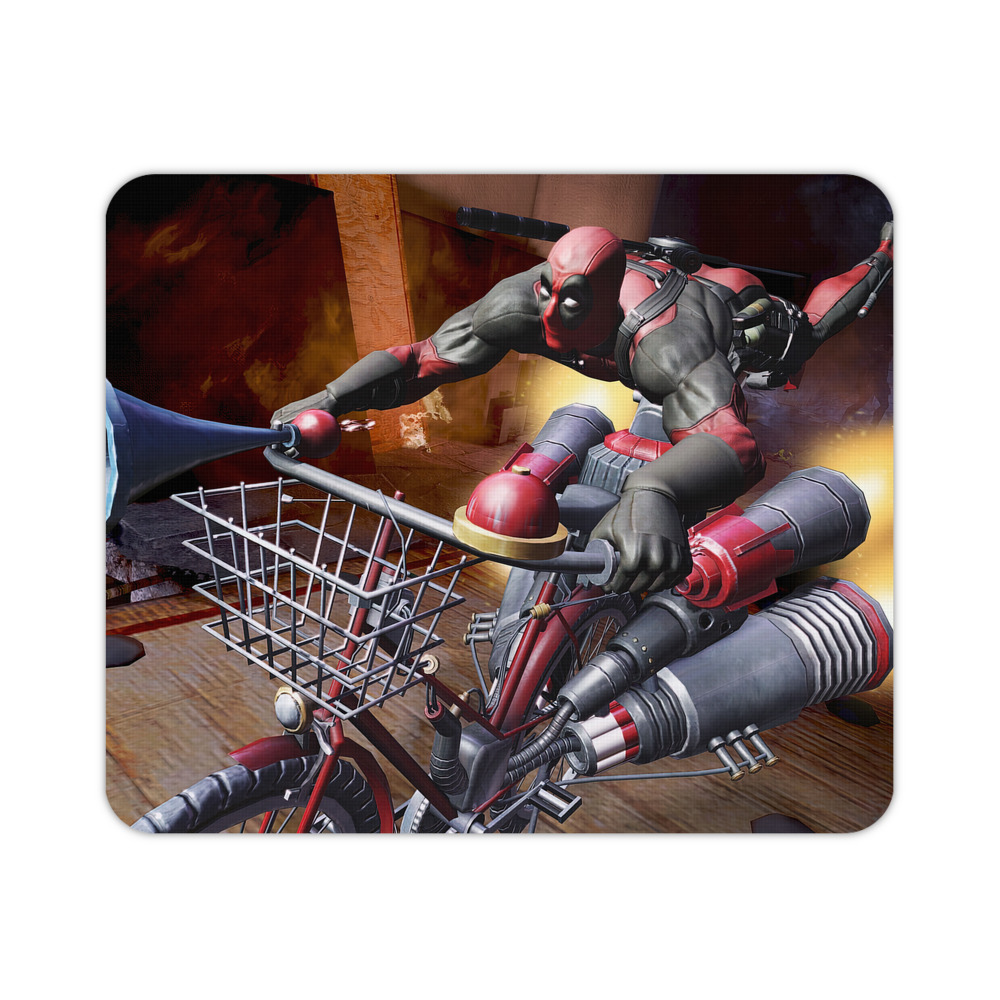 （画像用） Deadpool デッドプール マウスパッド ステッチ加工 ラバー素材 防水 滑り止め 超薄型 ゲーミング/オフィス対応