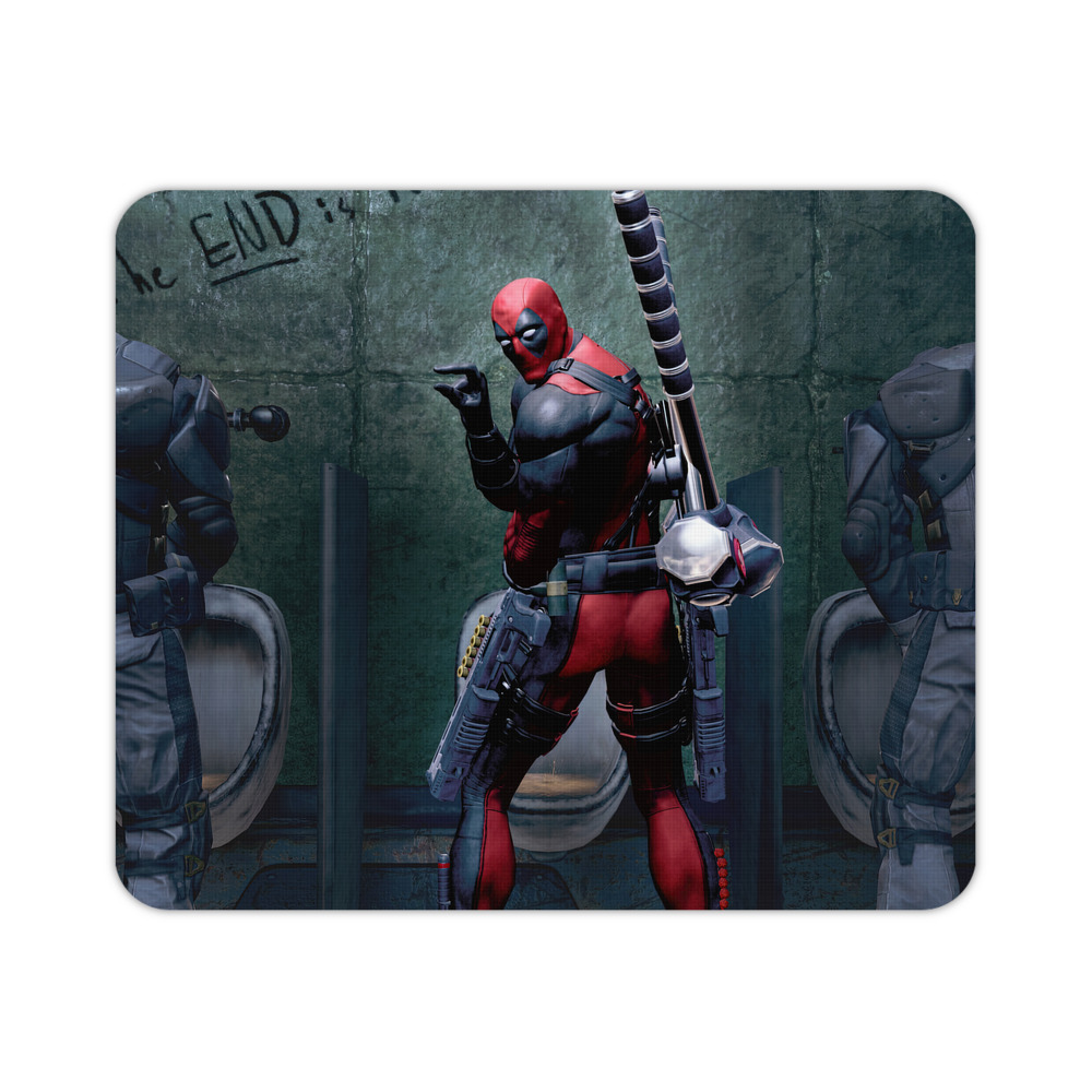 （画像用） Deadpool デッドプール マウスパッド ステッチ加工 ラバー素材 防水 滑り止め 超薄型 ゲーミング/オフィス対応