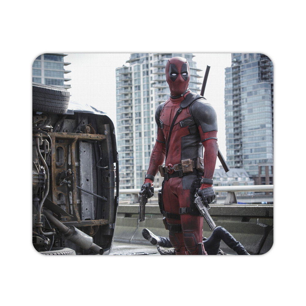 （画像用） Deadpool デッドプール マウスパッド ステッチ加工 ラバー素材 防水 滑り止め 超薄型 ゲーミング/オフィス対応