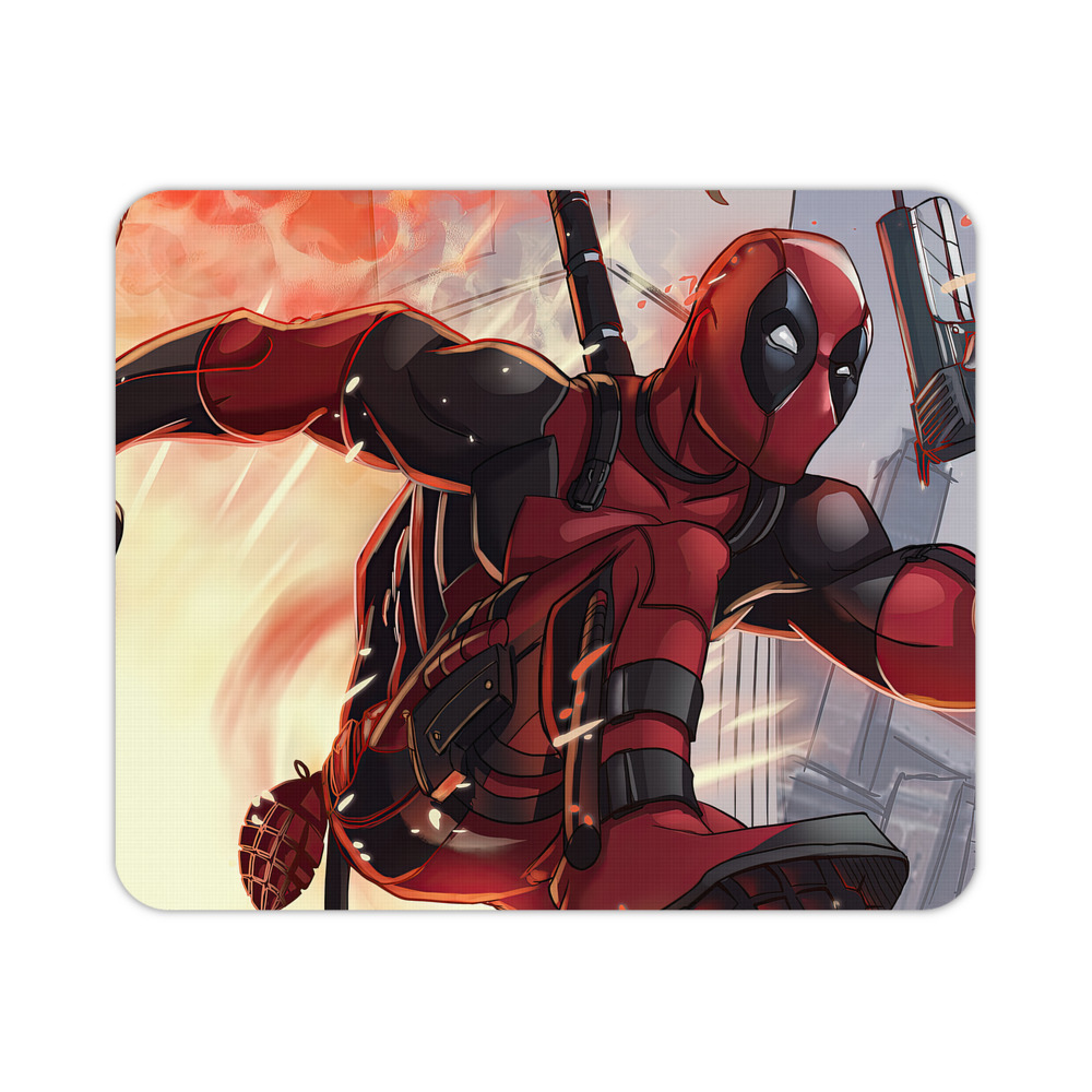 （画像用） Deadpool デッドプール マウスパッド ステッチ加工 ラバー素材 防水 滑り止め 超薄型 ゲーミング/オフィス対応