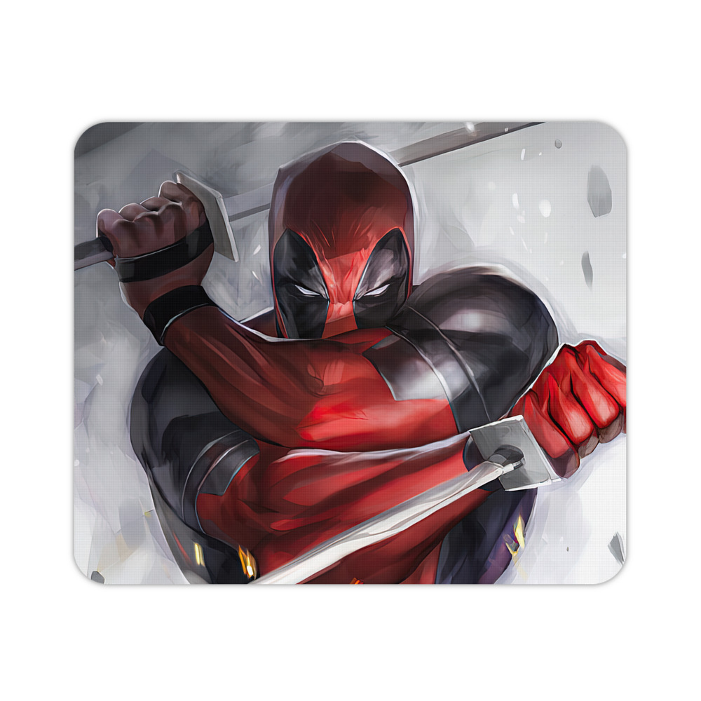 （画像用） Deadpool デッドプール マウスパッド ステッチ加工 ラバー素材 防水 滑り止め 超薄型 ゲーミング/オフィス対応