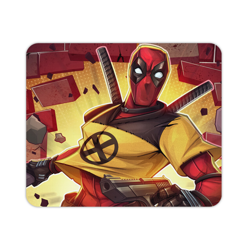 （画像用） Deadpool デッドプール マウスパッド ステッチ加工 ラバー素材 防水 滑り止め 超薄型 ゲーミング/オフィス対応