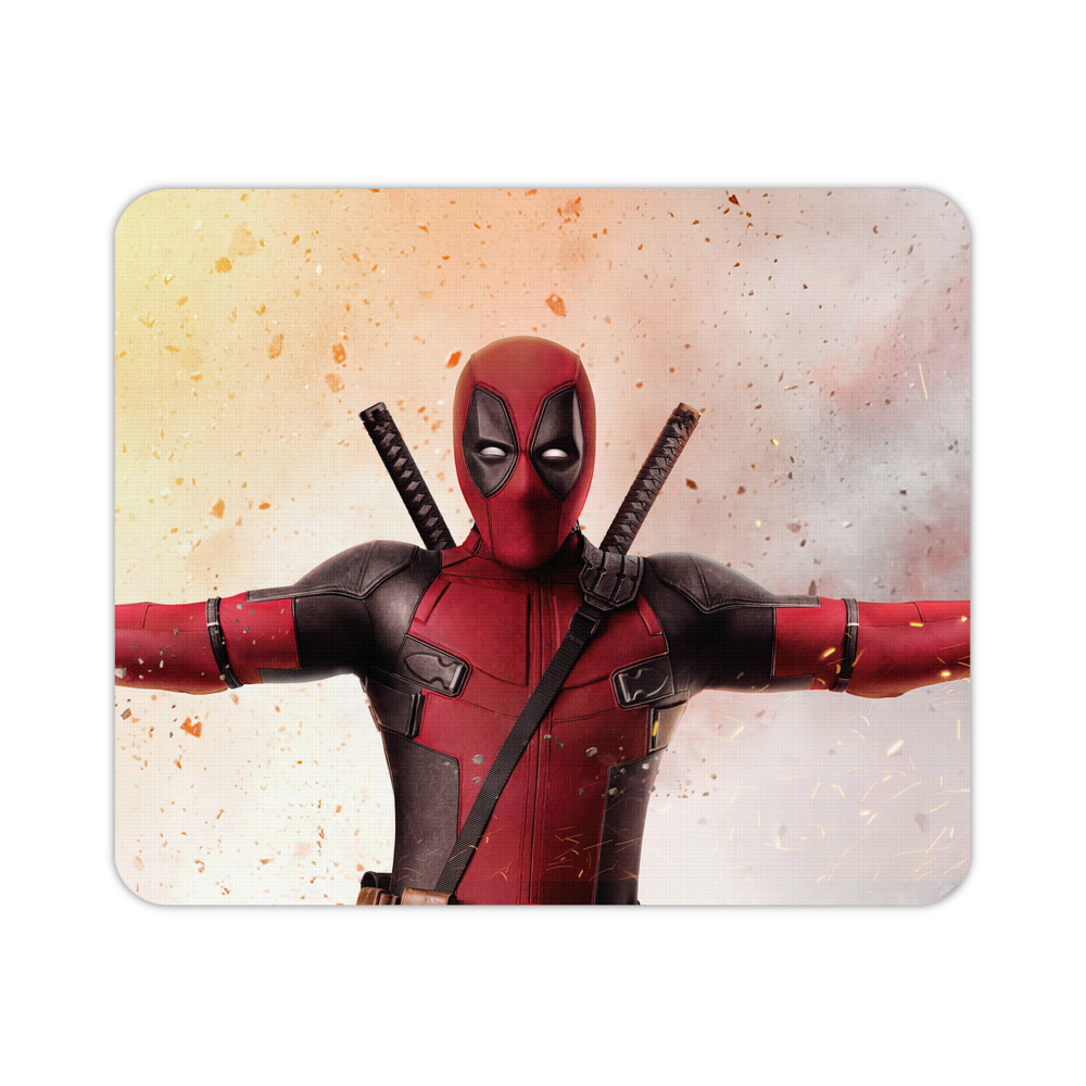 （画像用） Deadpool デッドプール マウスパッド ステッチ加工 ラバー素材 防水 滑り止め 超薄型 ゲーミング/オフィス対応