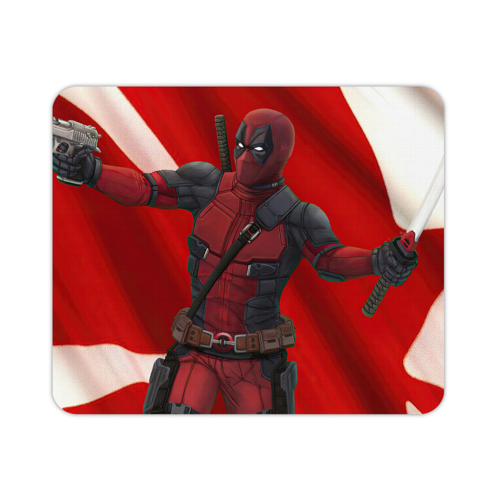 （画像用） Deadpool デッドプール マウスパッド ステッチ加工 ラバー素材 防水 滑り止め 超薄型 ゲーミング/オフィス対応