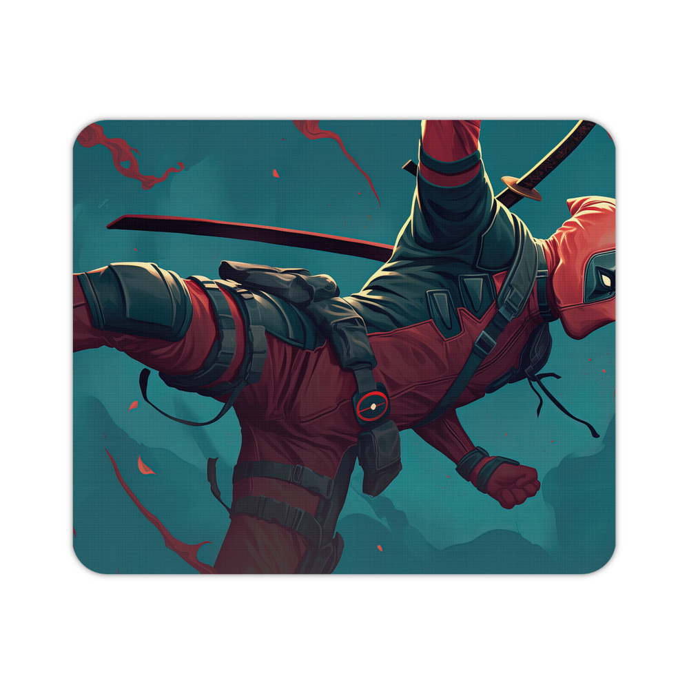 （画像用） Deadpool デッドプール マウスパッド ステッチ加工 ラバー素材 防水 滑り止め 超薄型 ゲーミング/オフィス対応