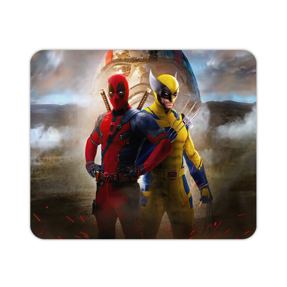 （画像用） Deadpool デッドプール マウスパッド ステッチ加工 ラバー素材 防水 滑り止め 超薄型 ゲーミング/オフィス対応