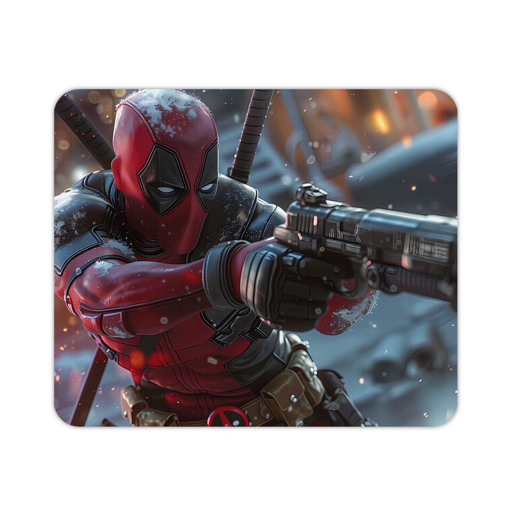 （画像用） Deadpool デッドプール マウスパッド ステッチ加工 ラバー素材 防水 滑り止め 超薄型 ゲーミング/オフィス対応