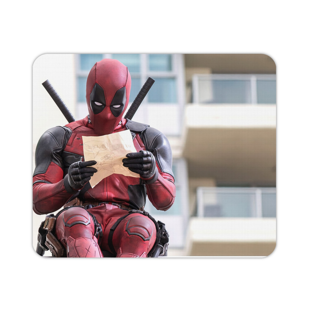 （画像用） Deadpool デッドプール マウスパッド ステッチ加工 ラバー素材 防水 滑り止め 超薄型 ゲーミング/オフィス対応