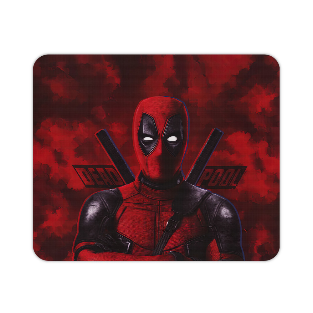 （画像用） Deadpool デッドプール マウスパッド ステッチ加工 ラバー素材 防水 滑り止め 超薄型 ゲーミング/オフィス対応