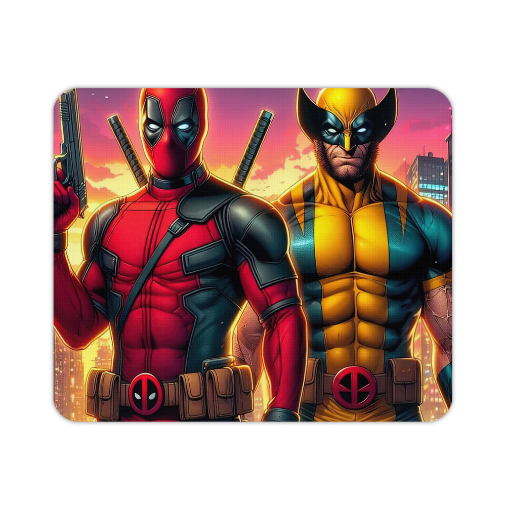 （画像用） Deadpool デッドプール マウスパッド ステッチ加工 ラバー素材 防水 滑り止め 超薄型 ゲーミング/オフィス対応