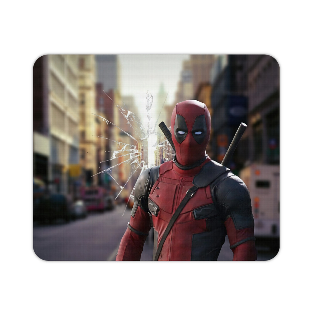 （画像用） Deadpool デッドプール マウスパッド ステッチ加工 ラバー素材 防水 滑り止め 超薄型 ゲーミング/オフィス対応