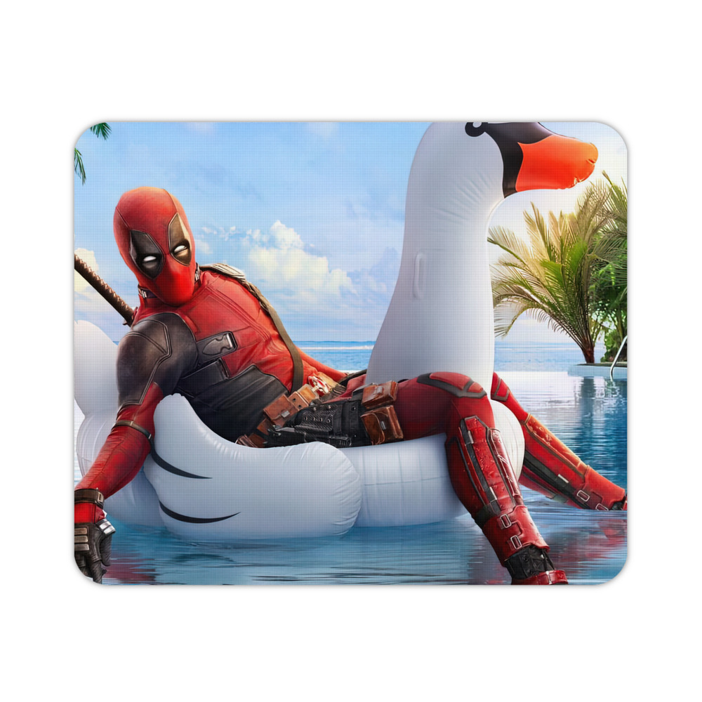 （画像用） Deadpool デッドプール マウスパッド ステッチ加工 ラバー素材 防水 滑り止め 超薄型 ゲーミング/オフィス対応