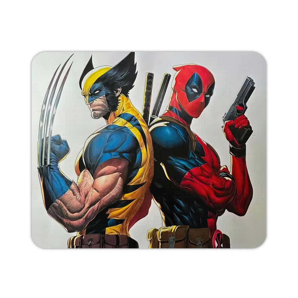 （画像用） Deadpool デッドプール マウスパッド ステッチ加工 ラバー素材 防水 滑り止め 超薄型 ゲーミング/オフィス対応