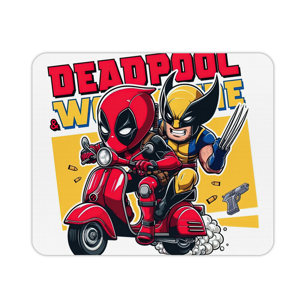 （画像用） Deadpool デッドプール マウスパッド ステッチ加工 ラバー素材 防水 滑り止め 超薄型 ゲーミング/オフィス対応