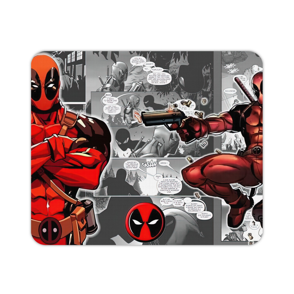 （画像用） Deadpool デッドプール マウスパッド ステッチ加工 ラバー素材 防水 滑り止め 超薄型 ゲーミング/オフィス対応
