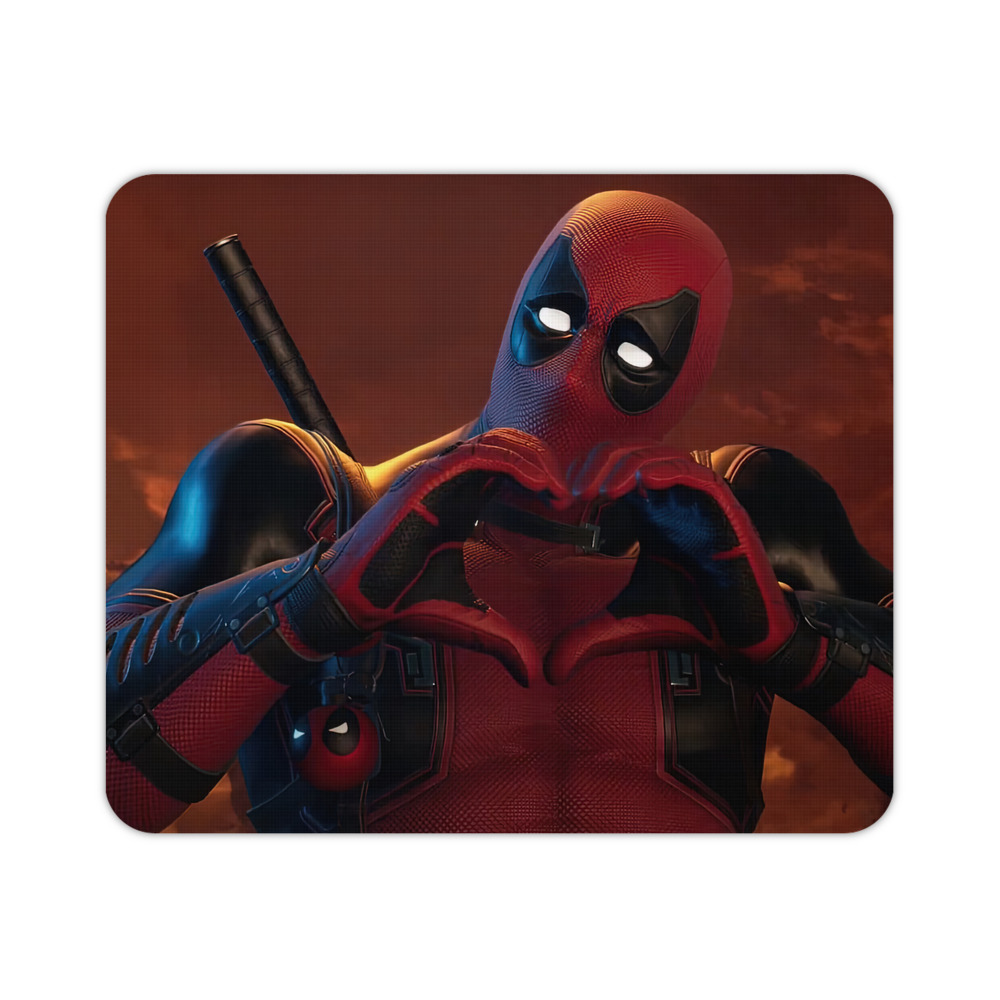 （画像用） Deadpool デッドプール マウスパッド ステッチ加工 ラバー素材 防水 滑り止め 超薄型 ゲーミング/オフィス対応