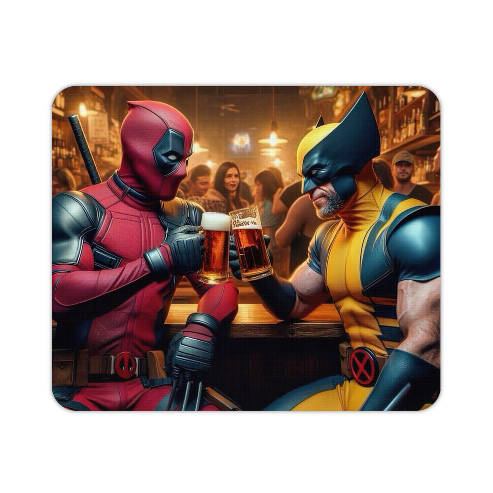 （画像用） Deadpool デッドプール マウスパッド ステッチ加工 ラバー素材 防水 滑り止め 超薄型 ゲーミング/オフィス対応