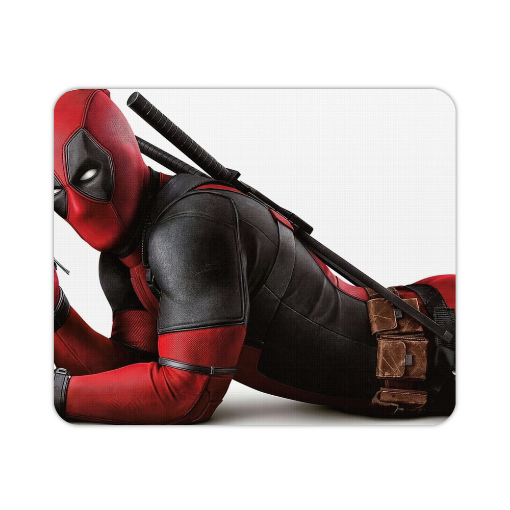 （画像用） Deadpool デッドプール マウスパッド ステッチ加工 ラバー素材 防水 滑り止め 超薄型 ゲーミング/オフィス対応